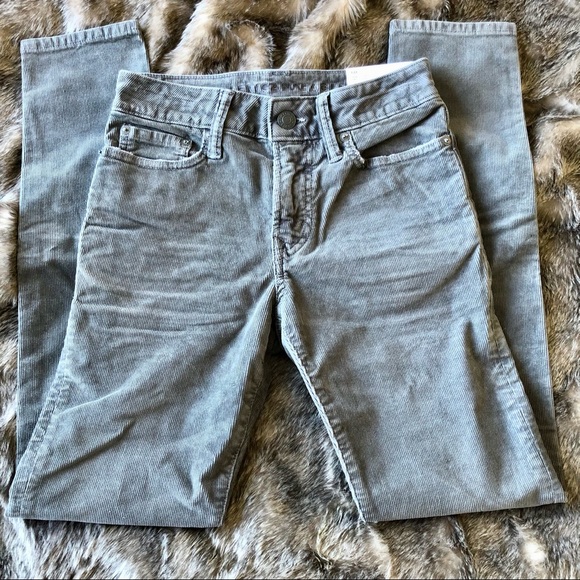 Gray AE Flex Corduroy Skinny Pants - Picture 2 of 4